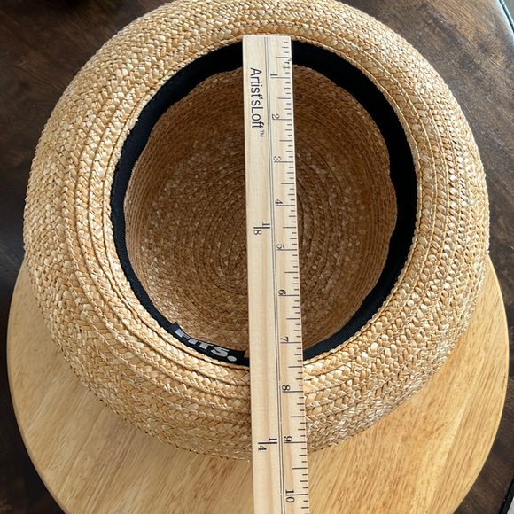 *STRAW HAT WITH ANIMAL PRINT RIBBON AND BOW - Picture 9 of 9